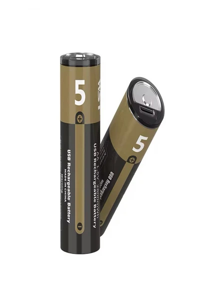 ULTRATEKNO USB Type-C Şarjlı AA Pil 1.5V | 1000+ Kez Şarj Edilebilir Lityum Pil | Kalem Pil (2’li Paket) - Resim 6