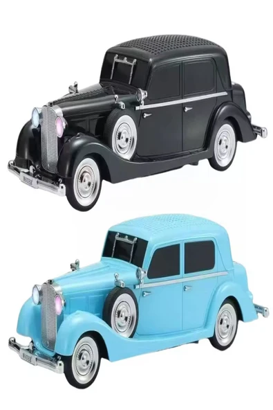 ULTRATEKNO WS-1934 Pontiac Sedan Diecast Araba Bluetooth Hoparlör Işıklı, FM Radyo ve USB Destekli Müzik Kutusu - Resim 5