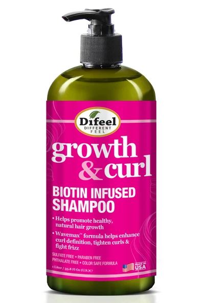 Difeel Growth & Curl Biotin Şampuan 1LT