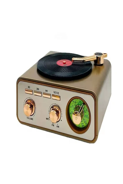 ULTRATEKNO Meier MD-1217BT Bluetooth Hoparlör & Radyo – Vintage Nostaljik Tasarım – USB, TF, AUX, FM/AM/SW