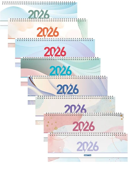 Gıpta 2026 Spiralli Masa Takvimi 12x33 cm 504-BTK 9 Adet ürün görseli 1