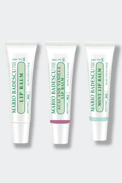 Mario Badescu Dudak Balmı Üçlü Set 3x10GR