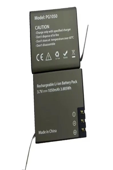 ULTRATEKNO 2 Adet Pg1050 Batarya Eken Aksiyon Kamera Bataryası 3.7v 1050mah 3.885wh - Resim 8
