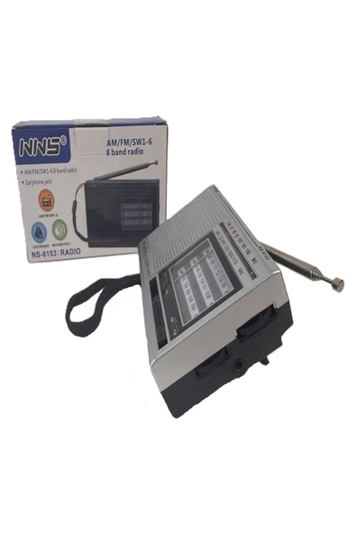 ULTRATEKNO NS-8153 Taşınabilir Pilli Cep Radyosu Deprem Çantası Radyosu Am Fm SW-1-6 8 Bandlı Mini Radyo - Resim 4