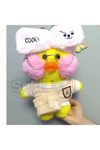 Sekk O Lalafanfan Ördek Peluş Sarı (ÜRÜN GÖRSEL GÖRDÜĞÜNÜZ KIYAFET MODELİ ILE GÖNDERİLİYOR) - 4