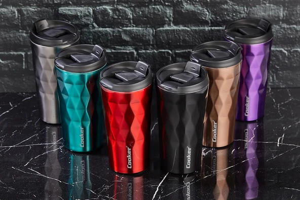 CKR-2048 350ML.ÇELİK MUG TERMOS BARDAK RENKLİ (5284)