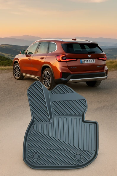 Black Gold Bmw X1 U11 Hybrid 2022+ Uyumlu 3D Oto Paspas Premium - Resim 2