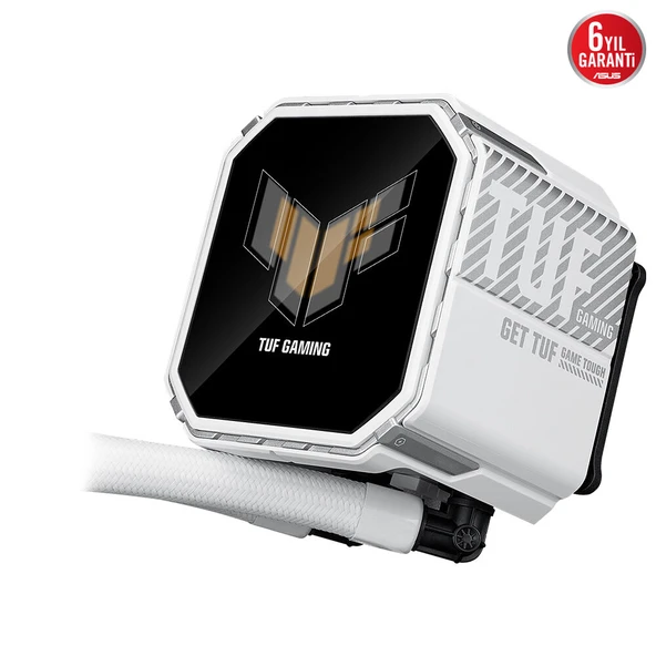 ASUS TUF GAMING LC III 360 ARGB AURA SYNC RGB 120MM*2 ADRESLENEBILIR RGB FAN CPU SIVI SOGUTUCUSU 6 YIL GARANTI BEYAZ - 3