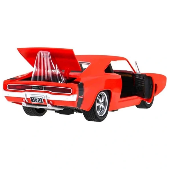 1:16 Sesli ve Işıklı 1970 Dodge Charger R/T Uzaktan Kumandalı Araba - Resim 3