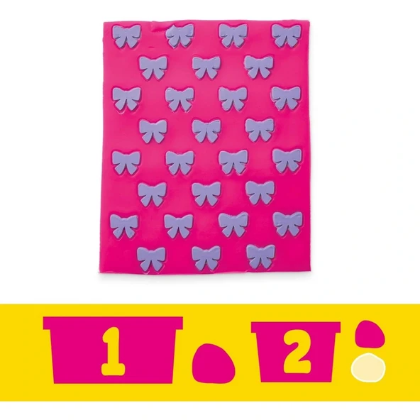 Play-Doh Barbie Fırfırlar ve Fiyonklar Seti - Resim 2