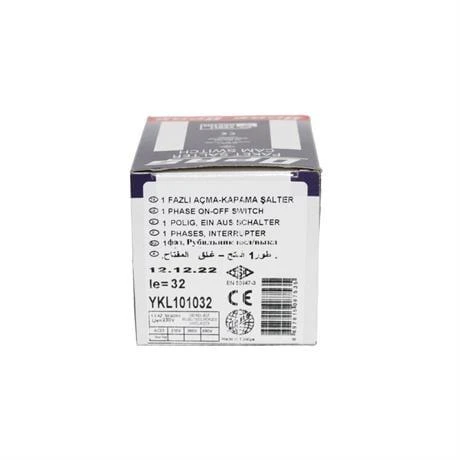 Opaş 1x32a 0-1 Aç-Kapa Kilitli Pako Şalter - YKL101032 - Resim 4