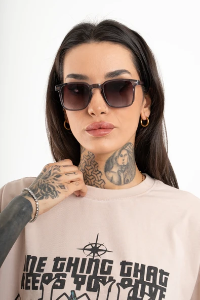 M Mazzanti Cateye Kare Cris Model Unisex Güneş Gözlüğü UV400 - RG23043 - 7