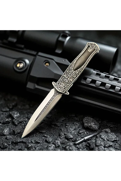 VAS.QUE Haps Bugs İşlemeli Çelik Çakı ürün görseli