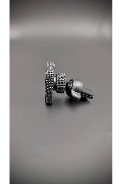 Taş Kaplamalı Mıknatıslı Araç İçi Telefon Tutucu Çift Kilit Sistemli - 3