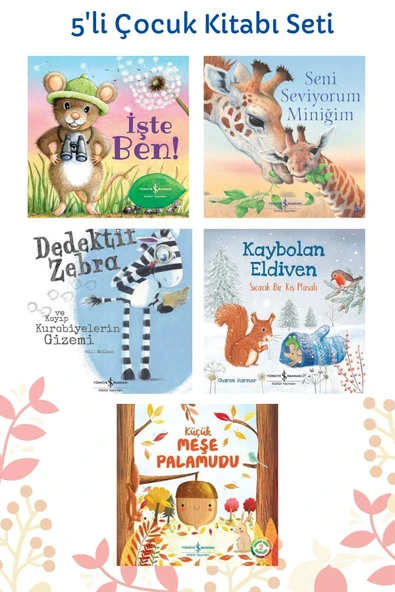 Işte Ben! Seni Seviyorum Miniğim Dedektif Zebra Kaybolan Eldiven Küçük Meşe Palamudu Set ürün görseli