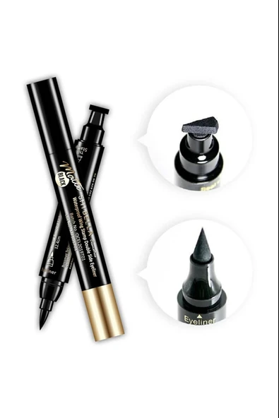 Shibella Damga Eyeliner, Siyah, Çift Taraflı, 24 Saat Dayanıklı, İnce Damga - 4