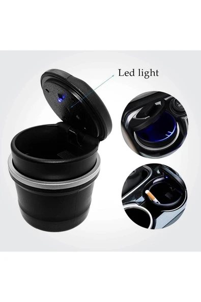 Audi Uyumlu Araç Içi Küllük Kokusuz Işıklı Kapaklı - 5