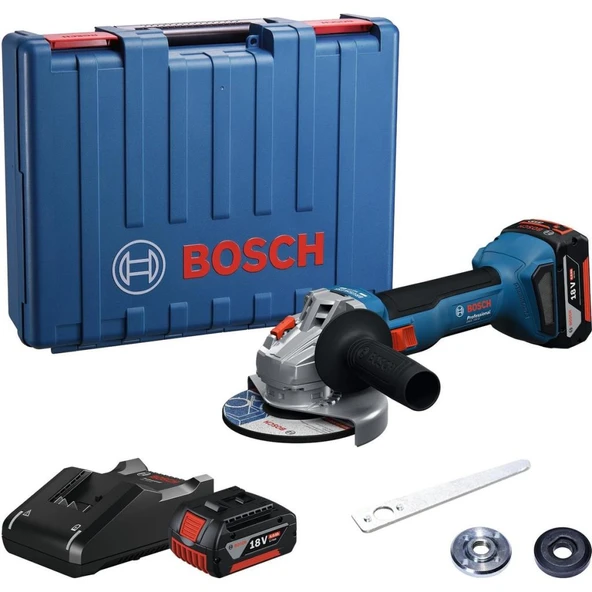 Bosch Professional GWS 18V-8 5 Ah Çift Akülü Taşlama Makinesi ürün görseli 1