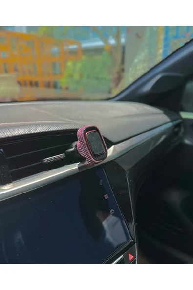 Taş Kaplamalı Mıknatıslı Araç İçi Telefon Tutucu Uyumlu Çift Kilit Sistemli