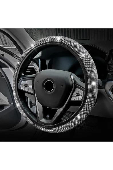 Kadın Sürücülere Özel Pırlanta Model Geçmeli Direksiyon Kılıfı - 3