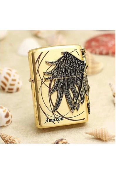 M Mazzanti Motif Kabartmalı Benzinli Çakmk - Resim 2