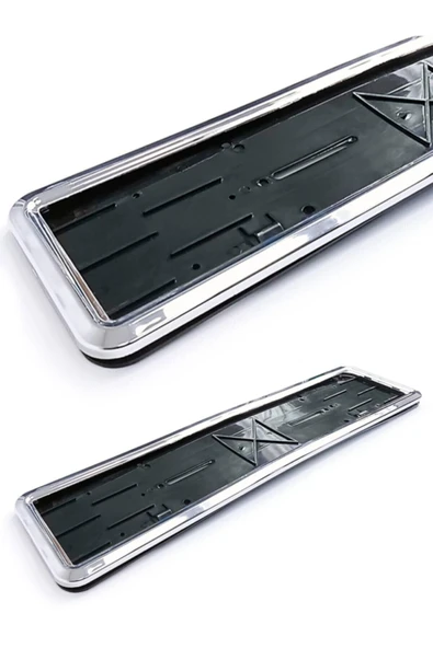 1 Adet Esnek Kırılmaz Krom Çerçeveli Plaka Altı Çerçeve Plakalık 1 Adet!!!!!!!!!