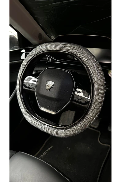 Gümüş Taşlı Direksiyon Kılıfı Peugeot Direksiyonlarına Özel Tasarım - 3
