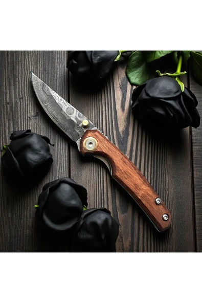 VAS.QUE El Yapımı Damasgus Çelik Çakı ürün görseli