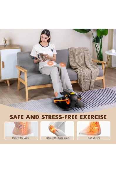 Glr Ty-002 Masa Altı Step Aleti | Kumandalı Mini Eliptik Dijital Göstergeli Kondisyon Bisikleti - 4