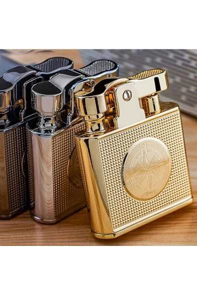 M Mazzanti Pusula Desenli Benzinli Çakmak - Resim 4