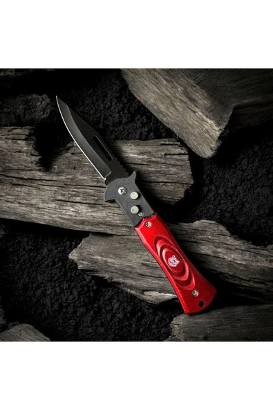 M Mazzanti Kırmızı Tiger Çelik Çakı ürün görseli