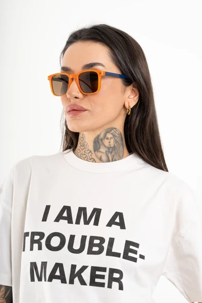 M Mazzanti Cateye Kare Cris Model Unisex Güneş Gözlüğü UV400 - RG23043 - 12