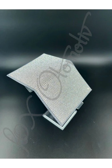 Taşlı Gümüş Ruhsat Kabı Gri Zeminli