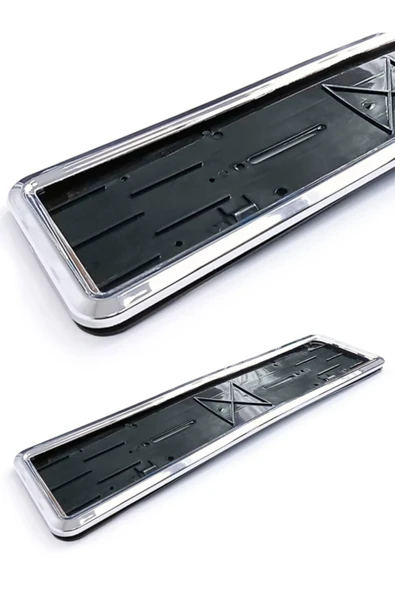 2 Adet Nikelaj Geçmeli Krom Plaka Altı Plakalık Yeni Nesil Takkolay Nikelaj 1 Takım Plaka