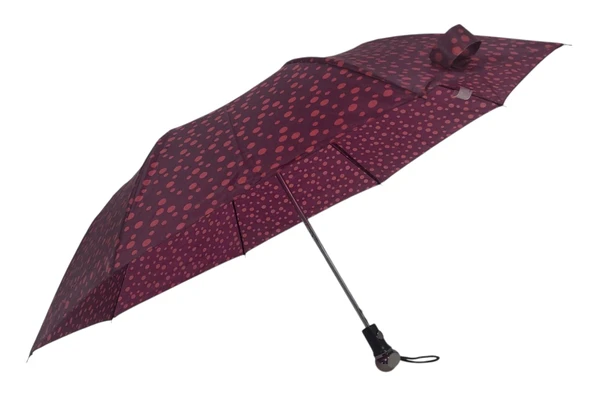 Otomatik Açılır 8 Telli 2 Katlamalı Kadın Şemsiyesi Rüzgara Dayanıklı Kırılmaz Portatif CV26L3 - 2