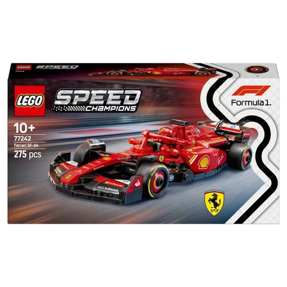 NessiWorld Speed Champions Ferrari SF-24 F1 Yarış Arabası 77242 - Resim 2
