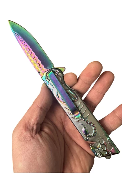 VAS.QUE Akrep Motifli Çelik Çakı - Resim 4