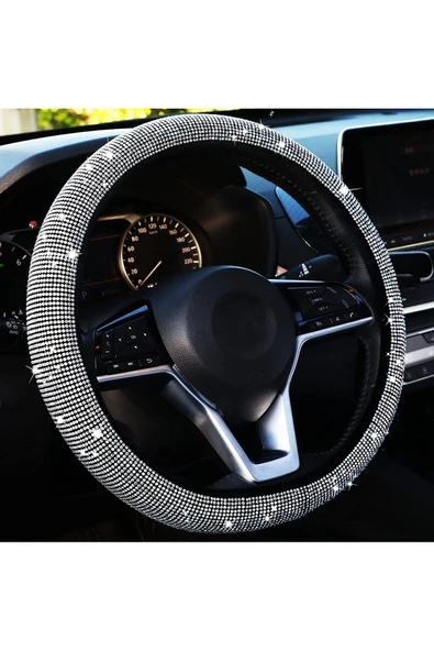 Kadın Sürücülere Özel Pırlanta Model Geçmeli Direksiyon Kılıfı - 2