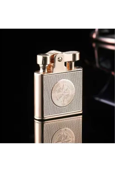 M Mazzanti Pusula Desenli Benzinli Çakmak - Resim 3