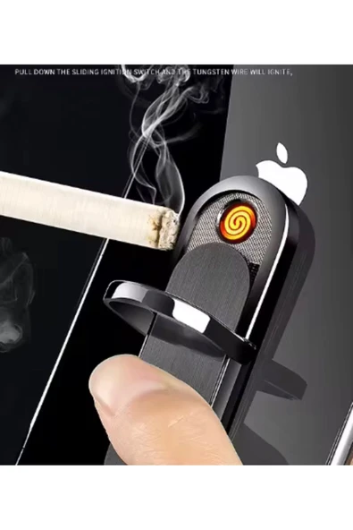 M Mazzanti Telefon Arkası Şarjlı Çakmak - Resim 7