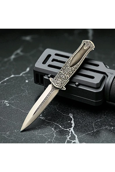 VAS.QUE Haps Bugs İşlemeli Çelik Çakı - Resim 3