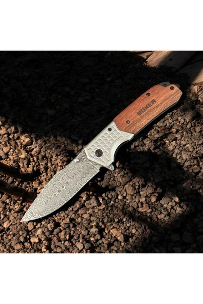 VAS.QUE Böker Damasgus Çelik Çakı - Resim 3