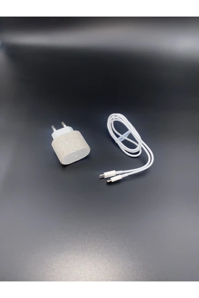 Taşlı Iphone Type-C 20W Hızlı Şarj + Kablo Hediyeli