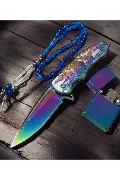 VAS.QUE Ayı Kabartmalı Çelik Çakı - Resim 6