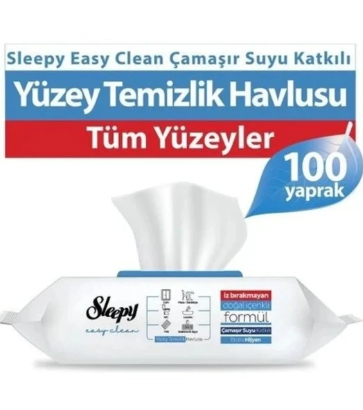 Çamaşır Suyu Katkılı Yüzey Temizleme Havlusu 100 Adet ürün görseli