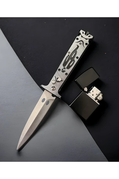 VAS.QUE Chaplin Adamlı Çelik Çakı Büyük Boy Çakmak Hediyeli ürün görseli