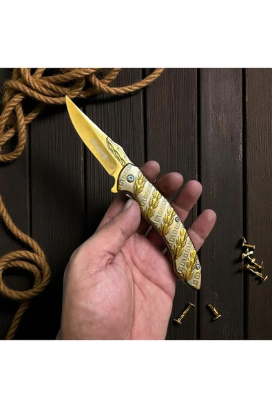 VAS.QUE Gold Otantik Çakı - Resim 4