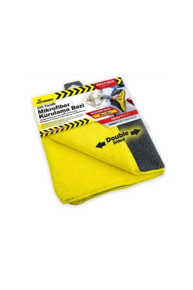 50x40 Cm Çift Taraflı Mikrofiber Oto Kurulama Havlusu Süper Emiş Güçlü Profesyonel Temizlik Bezi