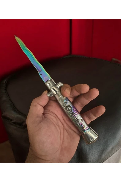 VAS.QUE Akc İtalyan Stilletto Rainbow Ejder Ağız - Resim 4