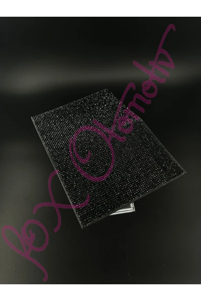 Pırlanta Taşlı Siyah Ruhsat Kabı - 2